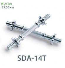 SDA-14T Гриф с гайками хромированный (d 25) 35 см.