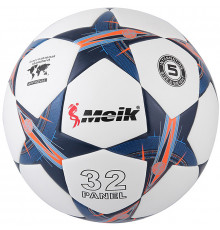 R18028-1 Мяч футбольный "Meik-098"  4-слоя  TPU+PVC 3.2,  400 гр, термосшивка
