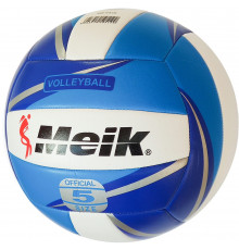 C28683-2 Мяч волейбольный "Meik-QS-V519" (синий), TPU 2.5,  270 гр, машинная сшивка