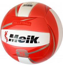 C28683-1 Мяч волейбольный "Meik-QS-V519" (красный), TPU 2.5,  270 гр, машинная сшивка