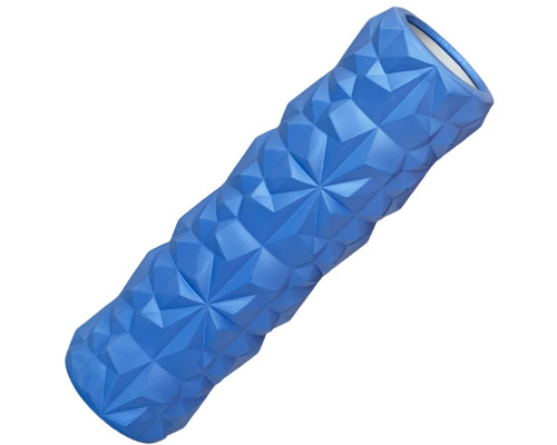 E40749 Ролик для йоги (синий) 45х13см ЭВА/АБС