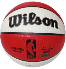 E43136 Мяч баскетбольный "Wilson-Commissioner" ПУ, №7 (красно/белый)